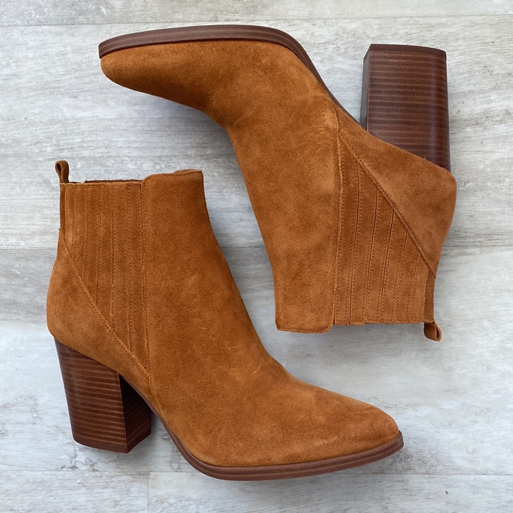 Marc Fisher 9.5 Light Brown Alva Booties